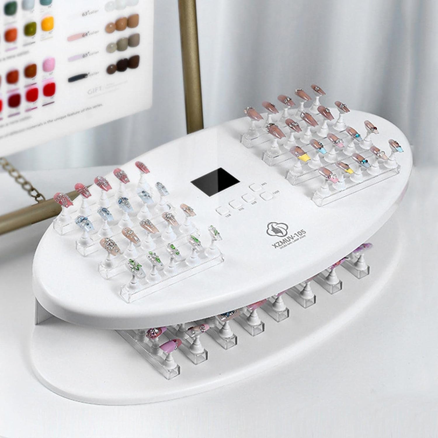 Professional UV LED Nail Lamp 256W - Fast Curing Gel Polish Dryer for Salon & Home | Manicure, Pedicure & Nail Art Application