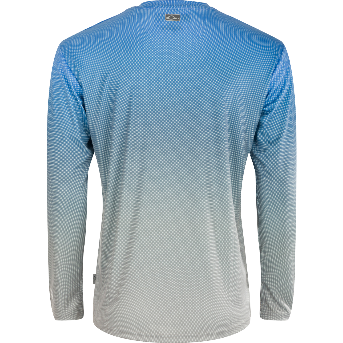 Performance Ombre Dot Long Sleeve Crew Neck T-Shirt for Women - Stylish Casual & Workout Top for Yoga, Running, and Everyday Wear