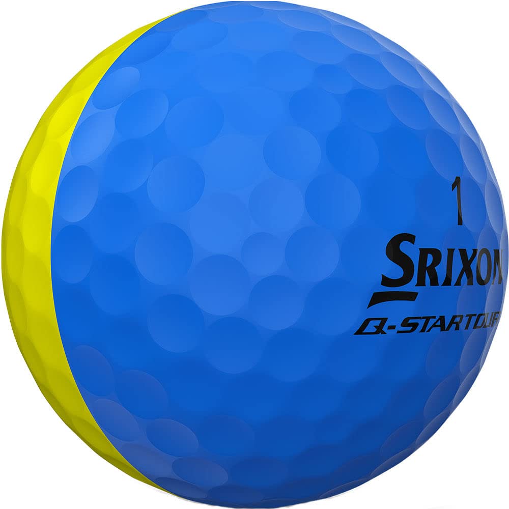 Srixon Q-Star Tour Divide Golf Balls for Men - Premium 3-Piece Golf Balls with High Visibility Divide Color Technology | Perfect for Tournament Play & Low Handicap Golfers