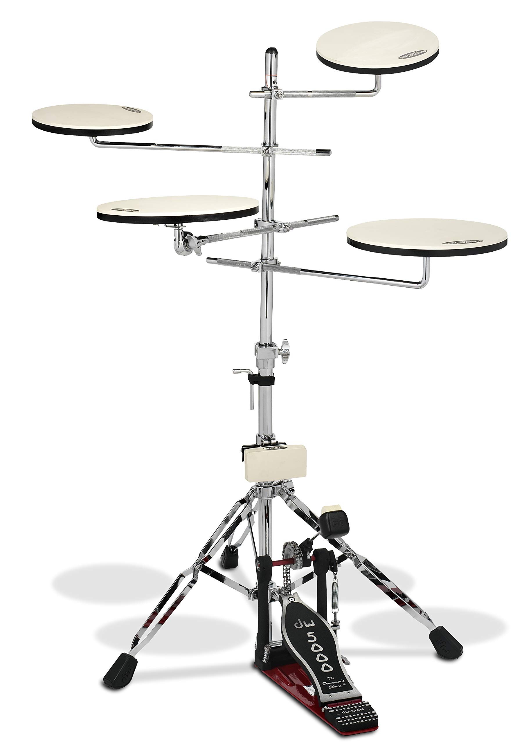 Drum Workshop Go Anywhere 5-Piece Practice Pad Set (DWCPPADTS5) - Portable Drum Kit for Home, Studio & Travel Practice