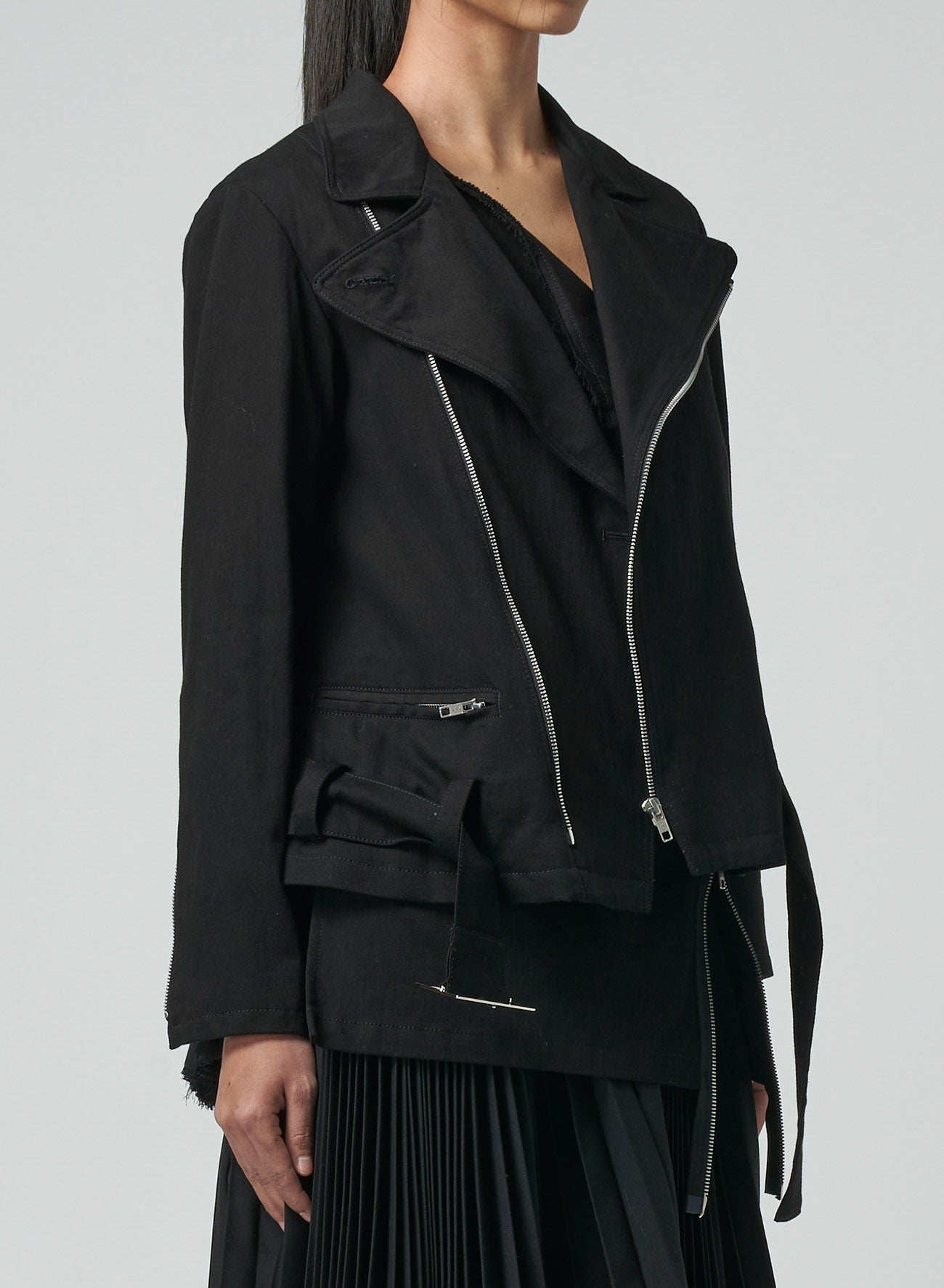 Stylish Denim & Serge Biker Jacket for Men & Women - Perfect for Motorcycle Rides, Casual Outfits & Streetwear Fashion