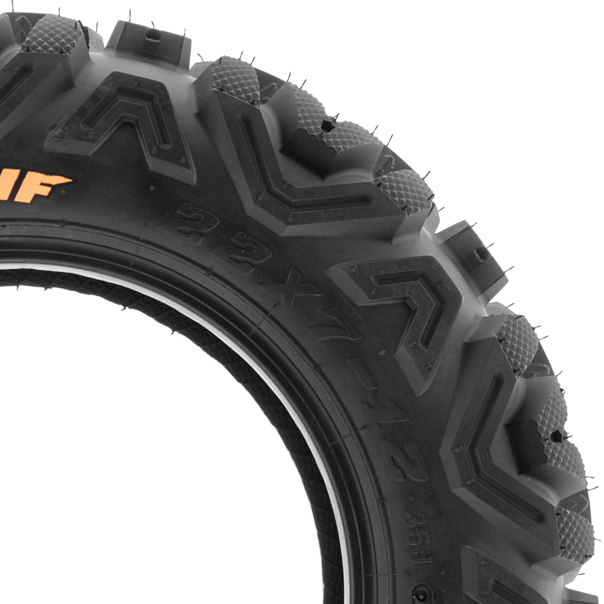 SunF 25x10-12 25x10x12 All Terrain Tires for ATV & UTV - 6 PR Tubeless Off-Road Tires (A033 POWER I) - Perfect for Mud, Sand, and Trail Riding