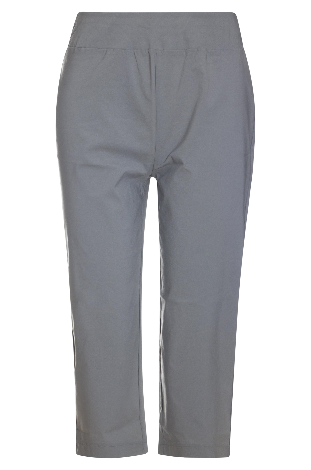Micro Stretch Mid Calf Pants for Women - Comfortable & Breathable SILVER 2146AR - Perfect for Yoga, Running & Casual Wear
