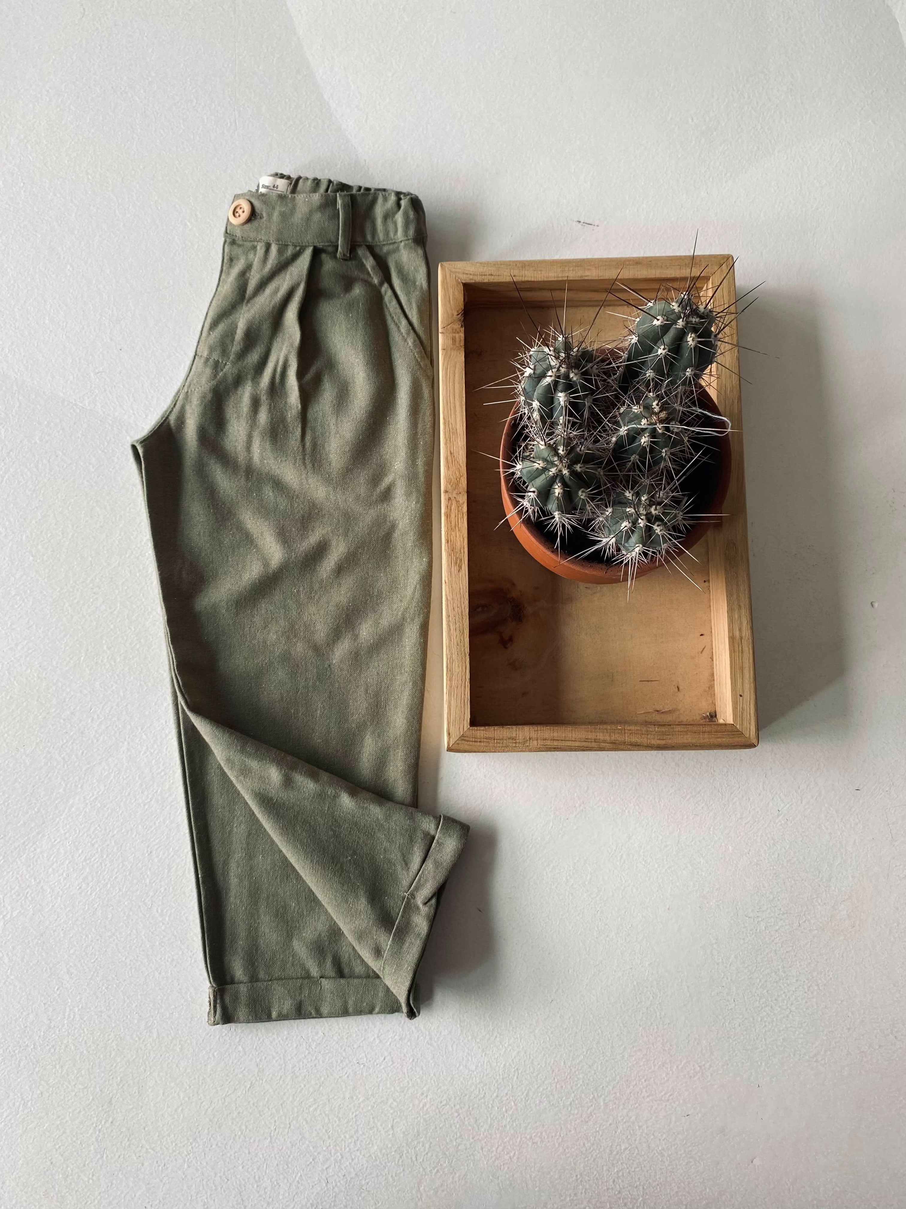Boys' Linen Pants for Kids Ages 3-9 | Comfortable Summer Casual Wear for Playdates & Outdoor Activities