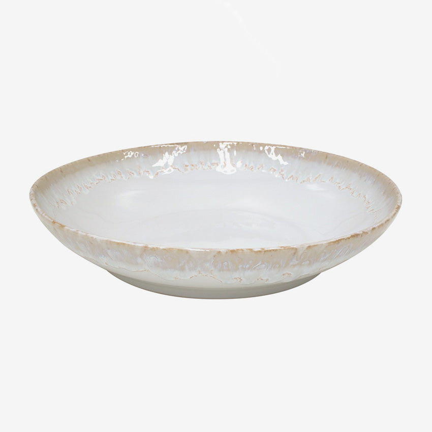 Casafina Taormina Ceramic Serving Bowl - 12 Inch Large Pasta Salad Bowl - Elegant Handcrafted Italian Dinnerware for Entertaining, Parties & Family Gatherings
