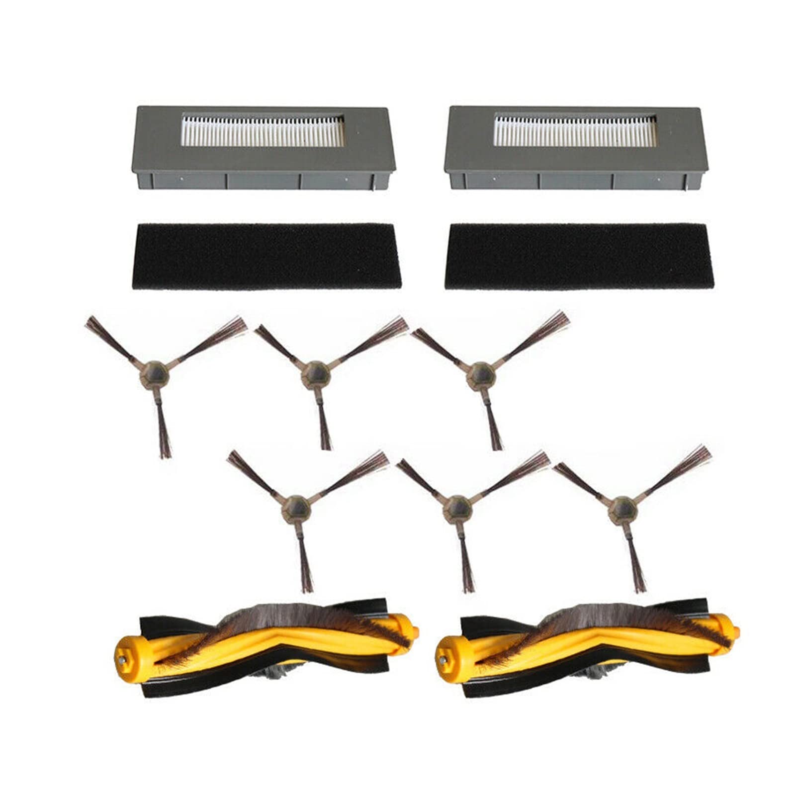 Ecovacs Deebot M87/M88/900/901 Vacuum Cleaner Parts - Filter Brushes & Sponge for Kitchen Cleaning