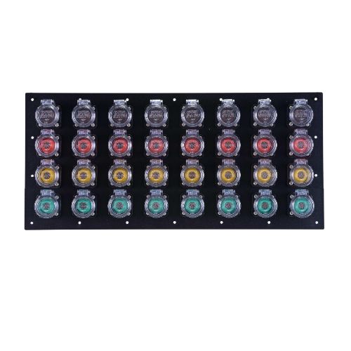 3200 Amp Female Double Set Screw 32 Position CAM Lock Panel - Heavy Duty Electrical Connector for Industrial Control Panels & Power Distribution Systems