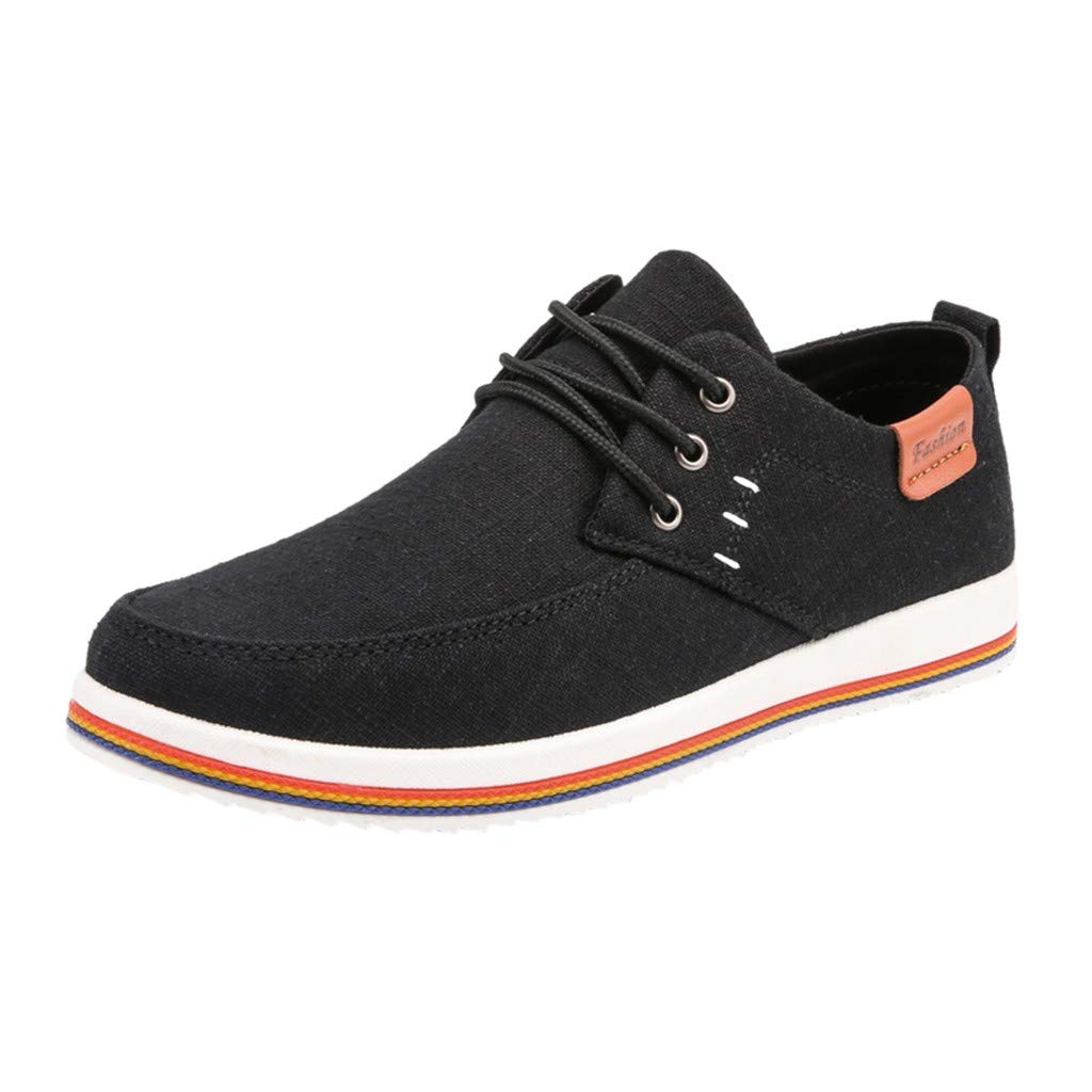 **Men's Canvas Slip-On Loafers - Lightweight Comfortable Casual Walking Shoes for Men | Breathable Boat Shoes for Daily Wear, Travel & Outdoor Activities**