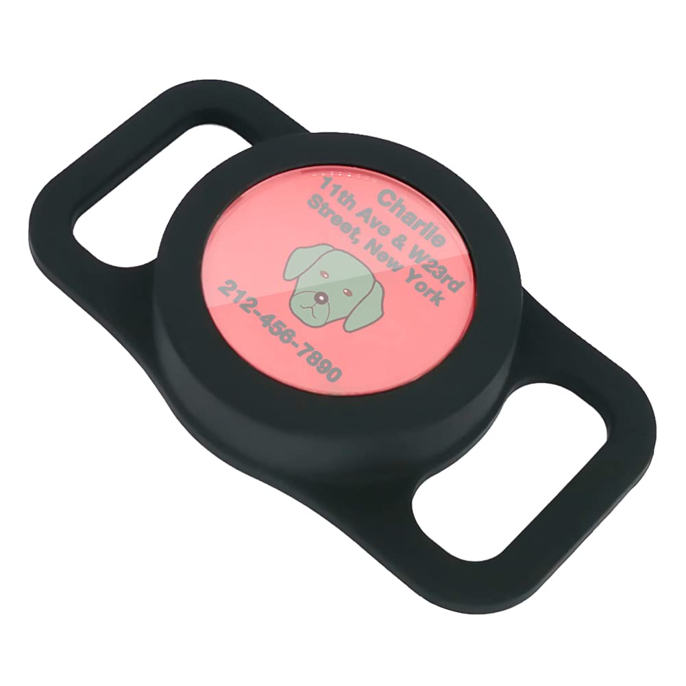 **Silicone AirTag Holder for Dog Collar - Durable Apple AirTag Case & Cover for Pet Tracking - Perfect for Walks, Hiking, and Outdoor Adventures**