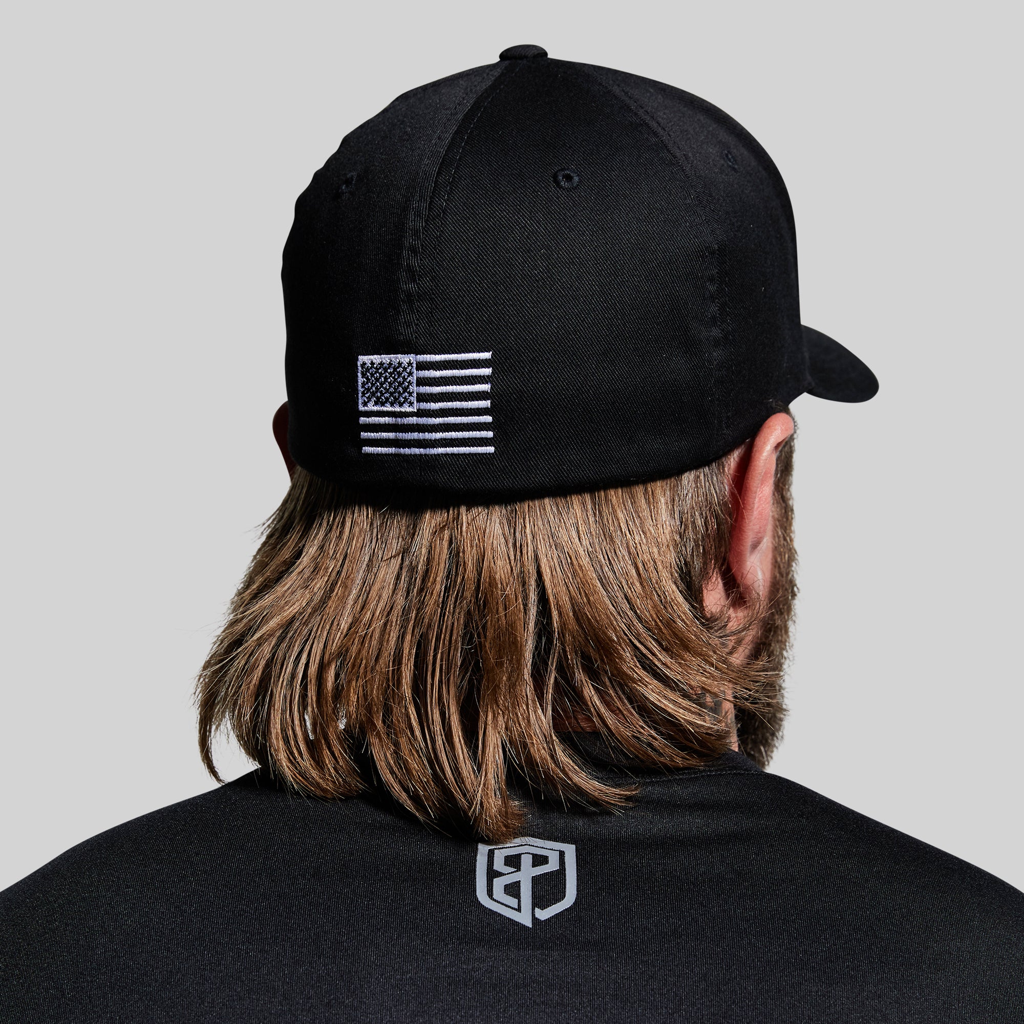 Tactical FlexFit Hat for Men - Adjustable Military Cap (Black) - Perfect for Outdoor Activities, Hiking, and Tactical Gear Enthusiasts