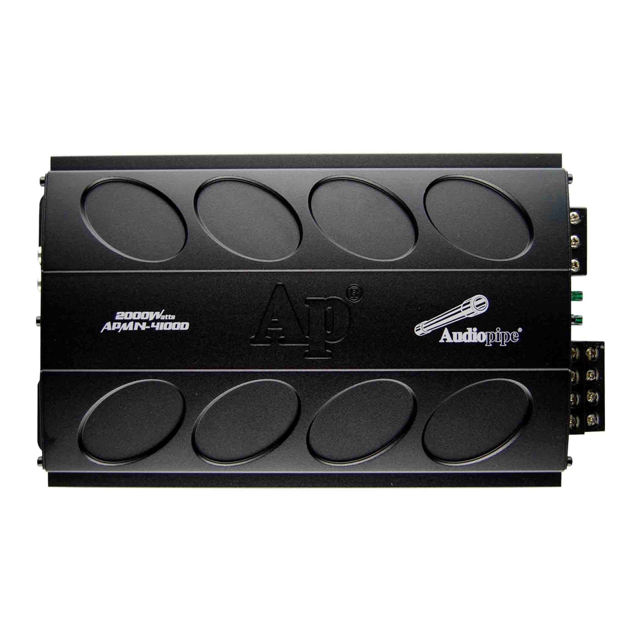 APMN 4100D Mini 4 Channel Mosfet Amplifier - High Power Car Audio Amplifier for Vehicles, Boats & Home Stereo Systems | Perfect for Car Audio Upgrades, Marine Use & Home Theater Installations