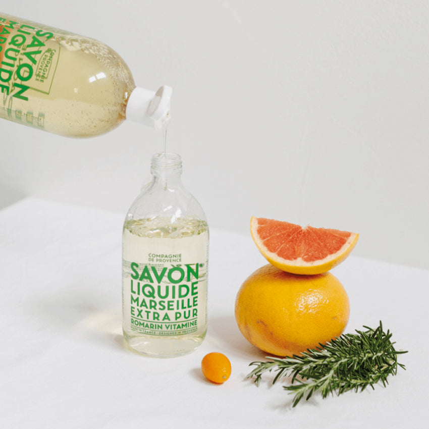 Compagnie de Provence Refillable Liquid Soap | Natural Hand Soap Refill for Home & Kitchen | Eco-Friendly Soap Dispenser Refill - Perfect for Bathroom, Guest Room & Office Use
