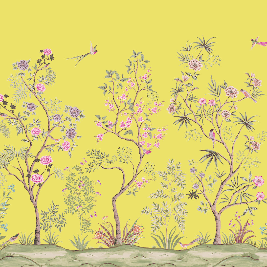Fancy Tail Peel and Stick Wall Murals - Self-Adhesive Removable Wallpaper for Home Decor, Bedroom, Nursery & Office - Easy DIY Wall Covering