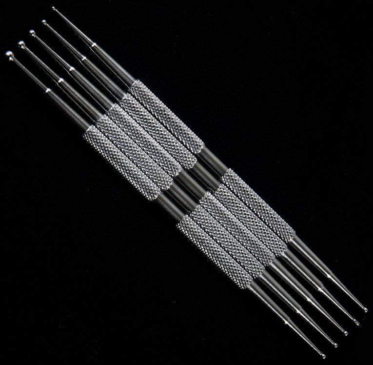 5Pcs Stainless Steel Nail Dotting Tools Set for Nail Art, DIY Manicure, and Professional Salon Use