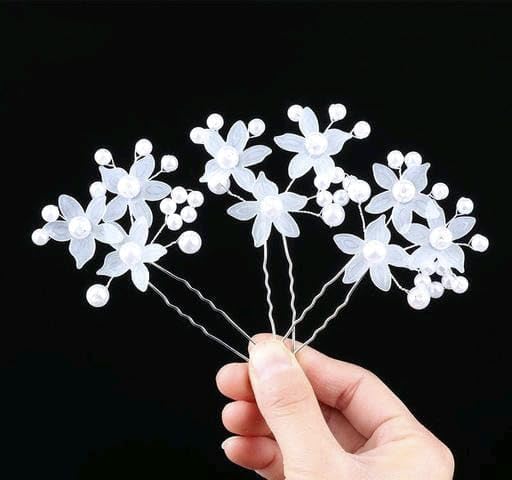 BELICIA 3-Piece Crystal Bridal Hair Accessories Set - Handmade Rhinestone Wedding Hairpins for Women, Bridesmaids & Girls (Silver) | Perfect for Weddings, Prom, Parties & Special Occasions
