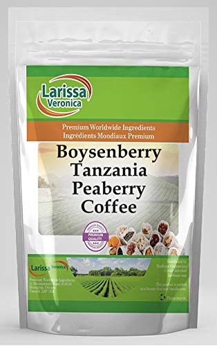 Premium Boysenberry Tanzania Peaberry Coffee - Gourmet Naturally Flavored Whole Bean (8oz) | Specialty African Coffee for Home Brewing, Gifts & Coffee Lovers | ZIN: 547724