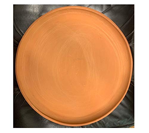 16-Inch Large Mexican Comal Griddle Pan - Clay Barro Tortilla Maker for Toasting, Roasting Chilies, Vegetables & Tomatoes - Perfect for Authentic Mexican Cooking, Paella, and Outdoor Grilling