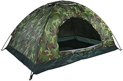 ROM 2-Person Waterproof Camping Tent with 40+ UV Protection & Camouflage Design - Lightweight Outdoor Shelter for Hiking, Backpacking & Family Camping Trips