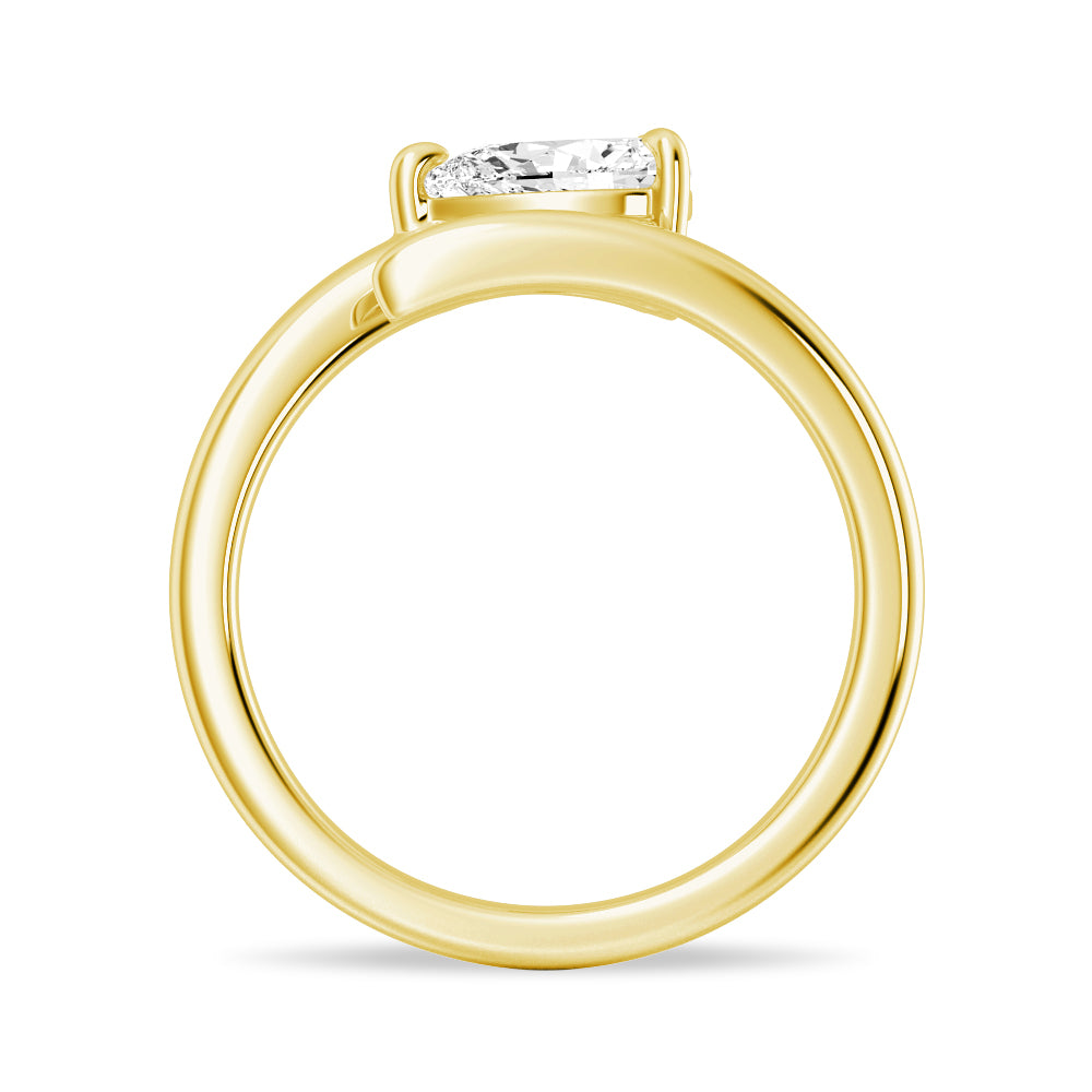 Exquisite Pear Shaped Lab Grown Diamond Promise Ring for Women - Perfect for Engagement, Anniversary & Romantic Gifts