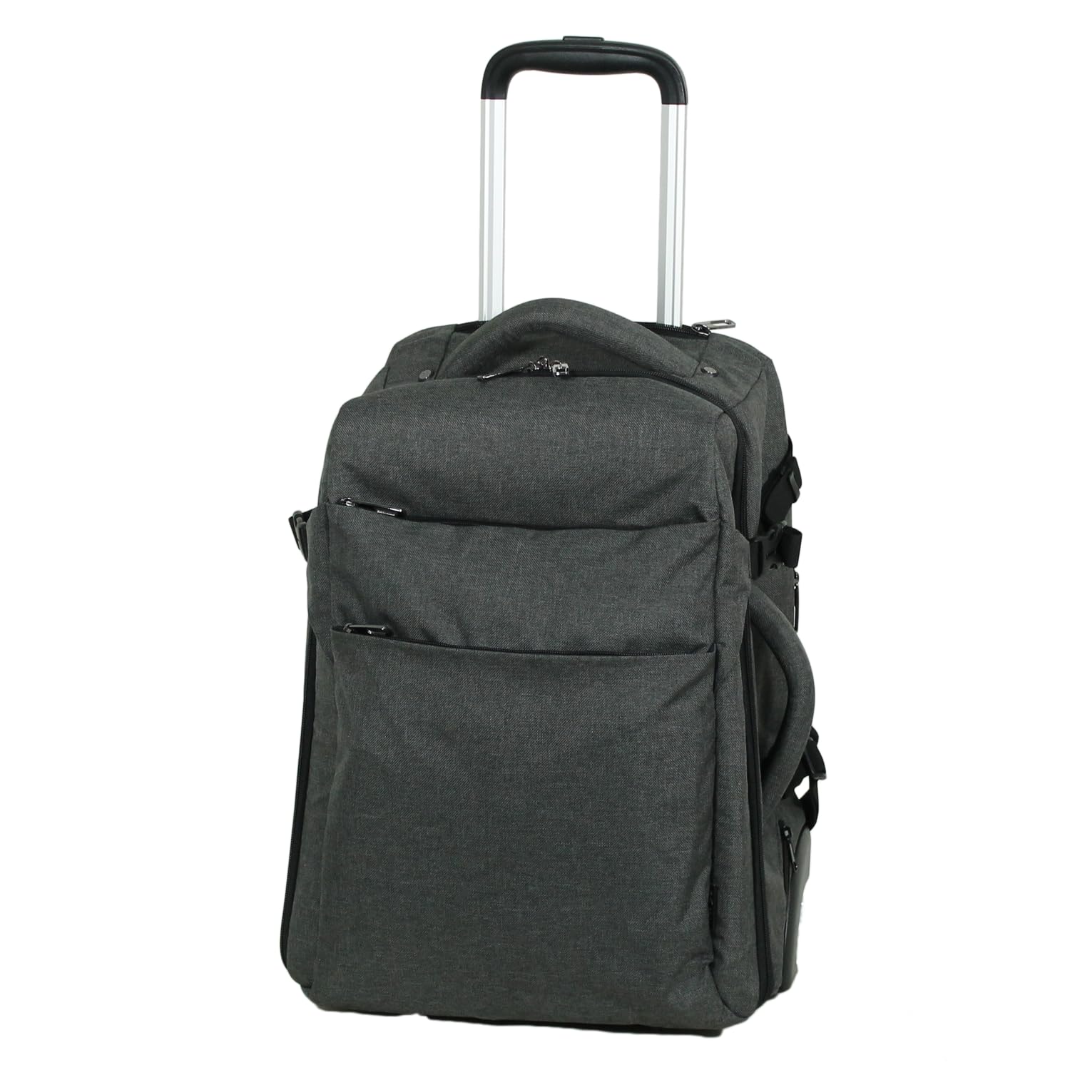 Best Carry On Rolling Backpack with Wheels for Travel - 81-76023-13 Dark Gray | Perfect for Airplane, Business Trips & Commuting