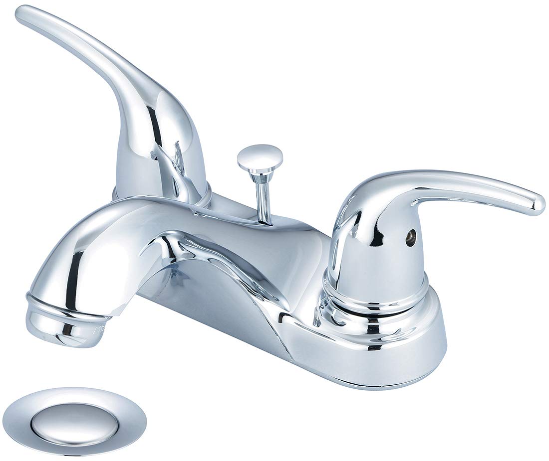 Accent Collection - Two Handle Bathroom Faucet in Polished Chrome - Perfect for Modern Vanities & Guest Bathroom Upgrades