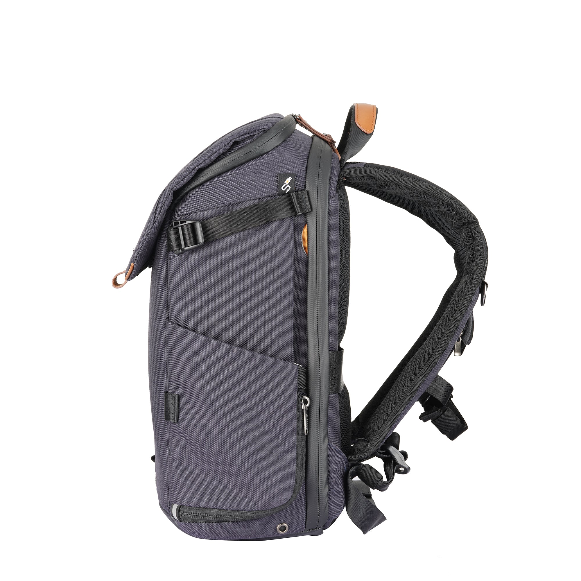 VEO CITY B37 Compact Camera Backpack with Detachable Pouch - Navy Blue - Perfect for Travel, Hiking & Photography Enthusiasts