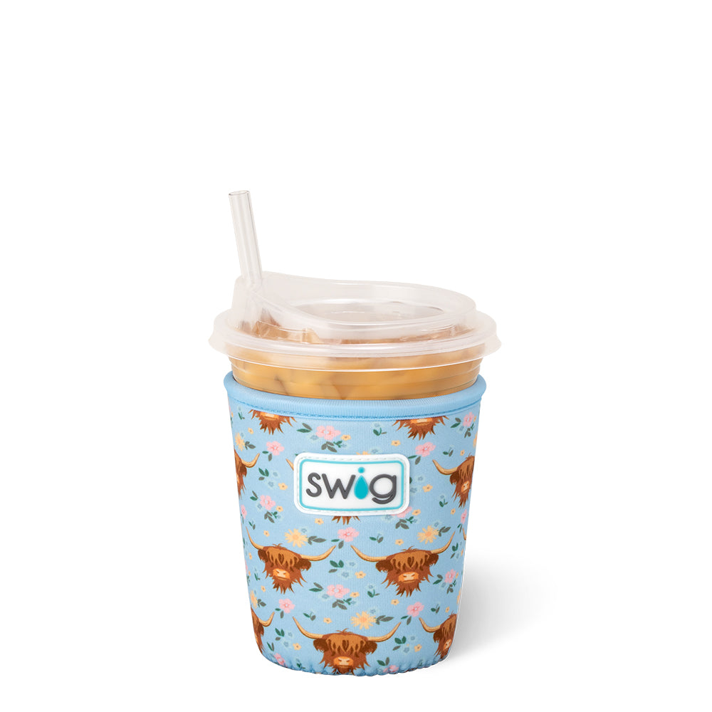 Holy Cow Small Iced Cup Coolie - Insulated Beverage Holder for Cold Drinks, Perfect for Coffee, Iced Tea, and Summer Cocktails