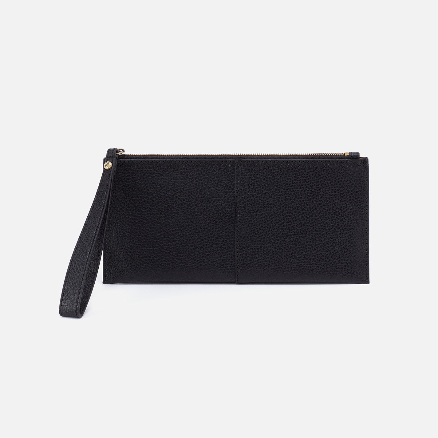 Vida Large Pouch in Micro Pebbled Leather - Black | Premium Leather Clutch for Women | Perfect for Everyday Use, Travel & Special Occasions