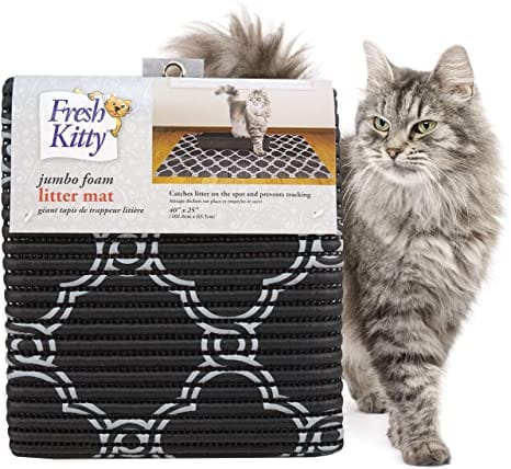 Premium Fresh Kitty Jumbo Foam Litter Mat - Extra Large Cat Litter Trapping Mat for Mess Control | Non-Slip, Easy to Clean | Perfect for Litter Box Areas, Doorways & Multi-Cat Homes