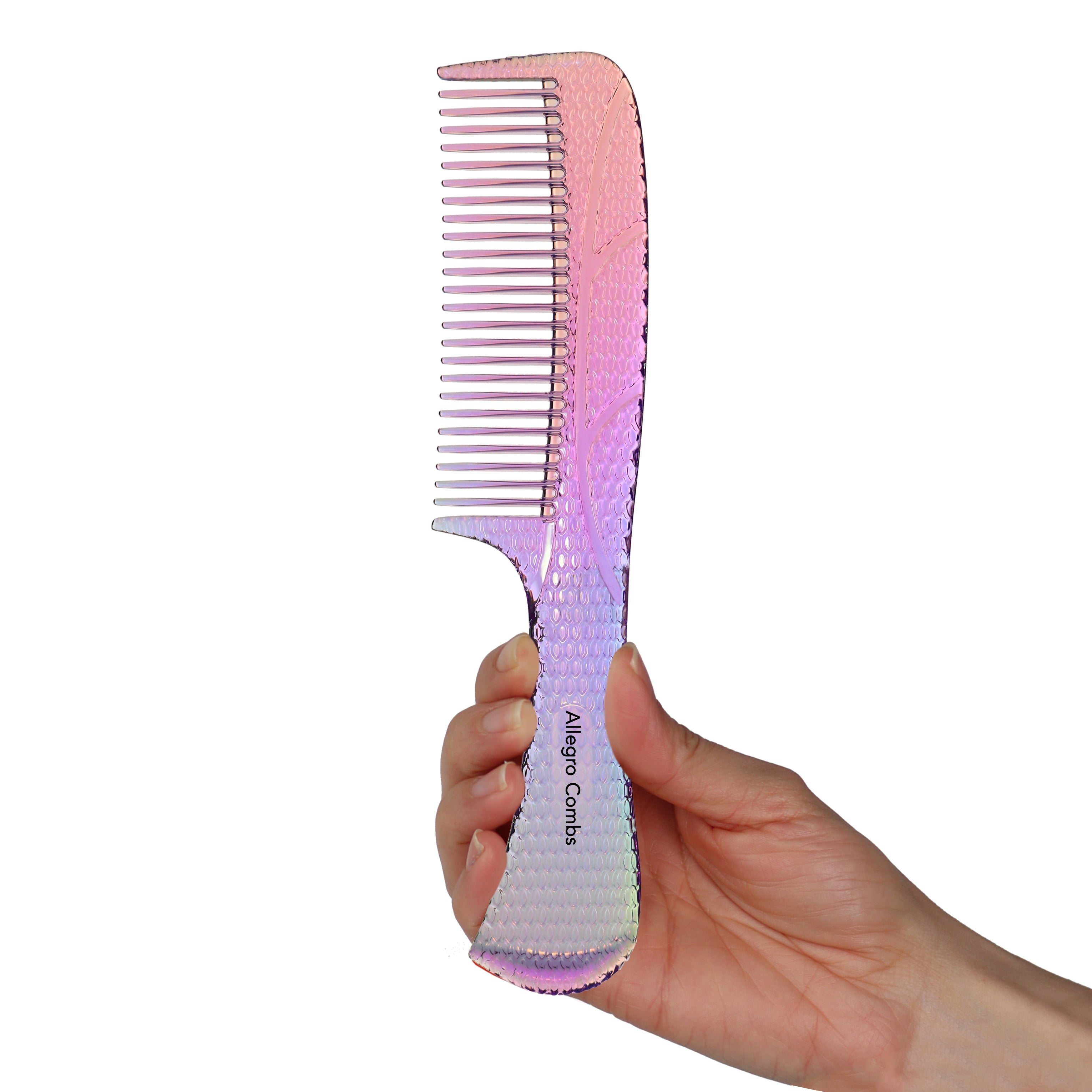 Allegro Comb 1004 Wide Tooth Detangling Hair Comb for Women - Gentle Styling Tool for Curly, Thick & Wet Hair - Perfect for Salon, Travel & Home Use