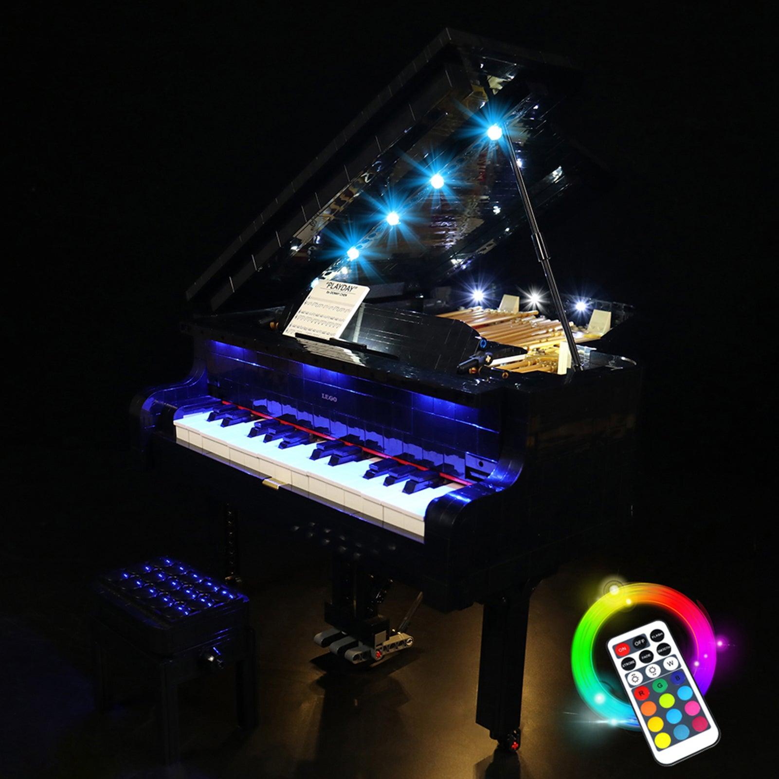 Lego Ideas Grand Piano 21323 Light Kit - LED Lighting Set for Building Blocks | Perfect for Home Decor, Display & Gift Giving