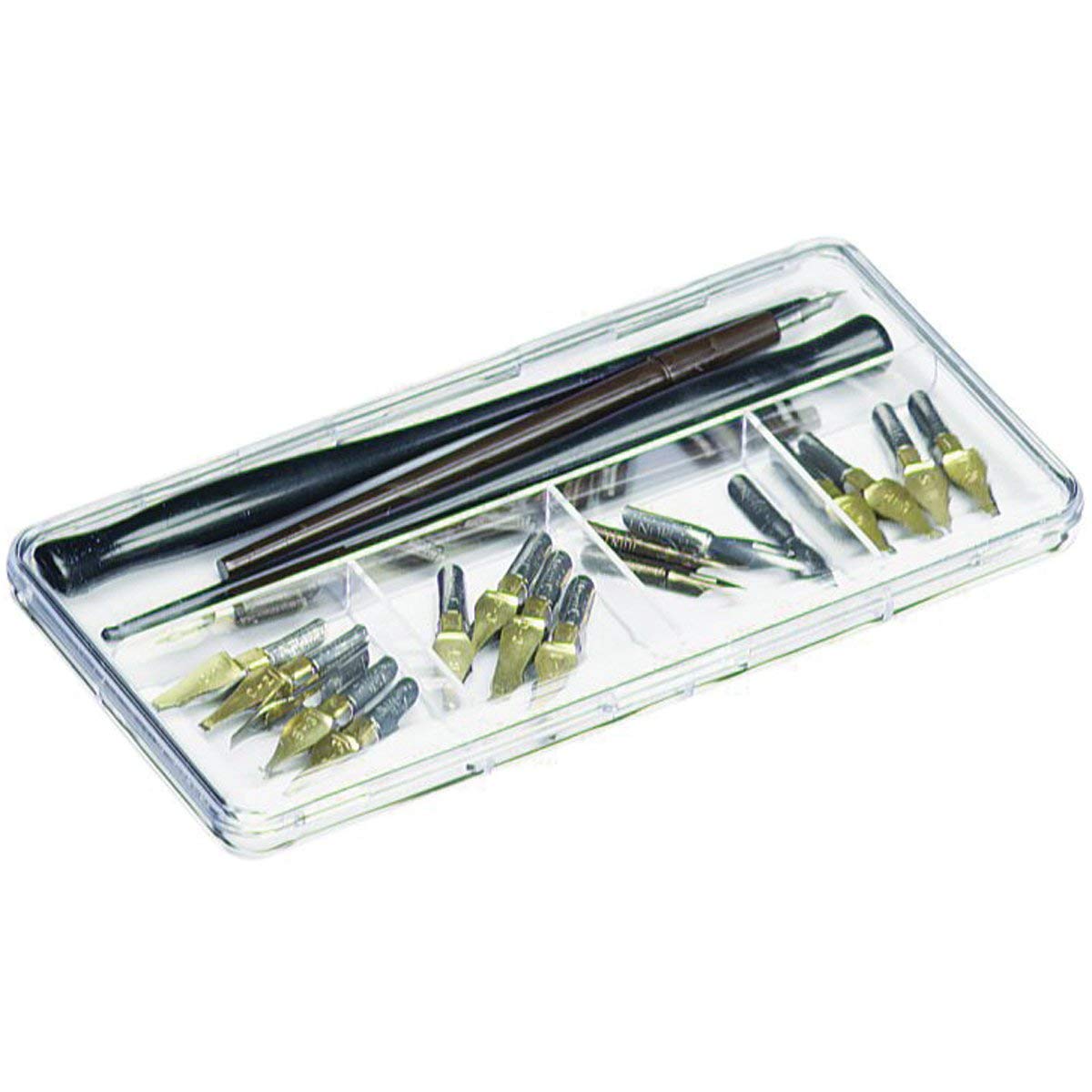 ArtBin Pen & Nib Box - Premium Storage Case for Calligraphy Pens, Fountain Pen Nibs & Drawing Tools - Perfect for Artists, Calligraphers & Stationery Lovers