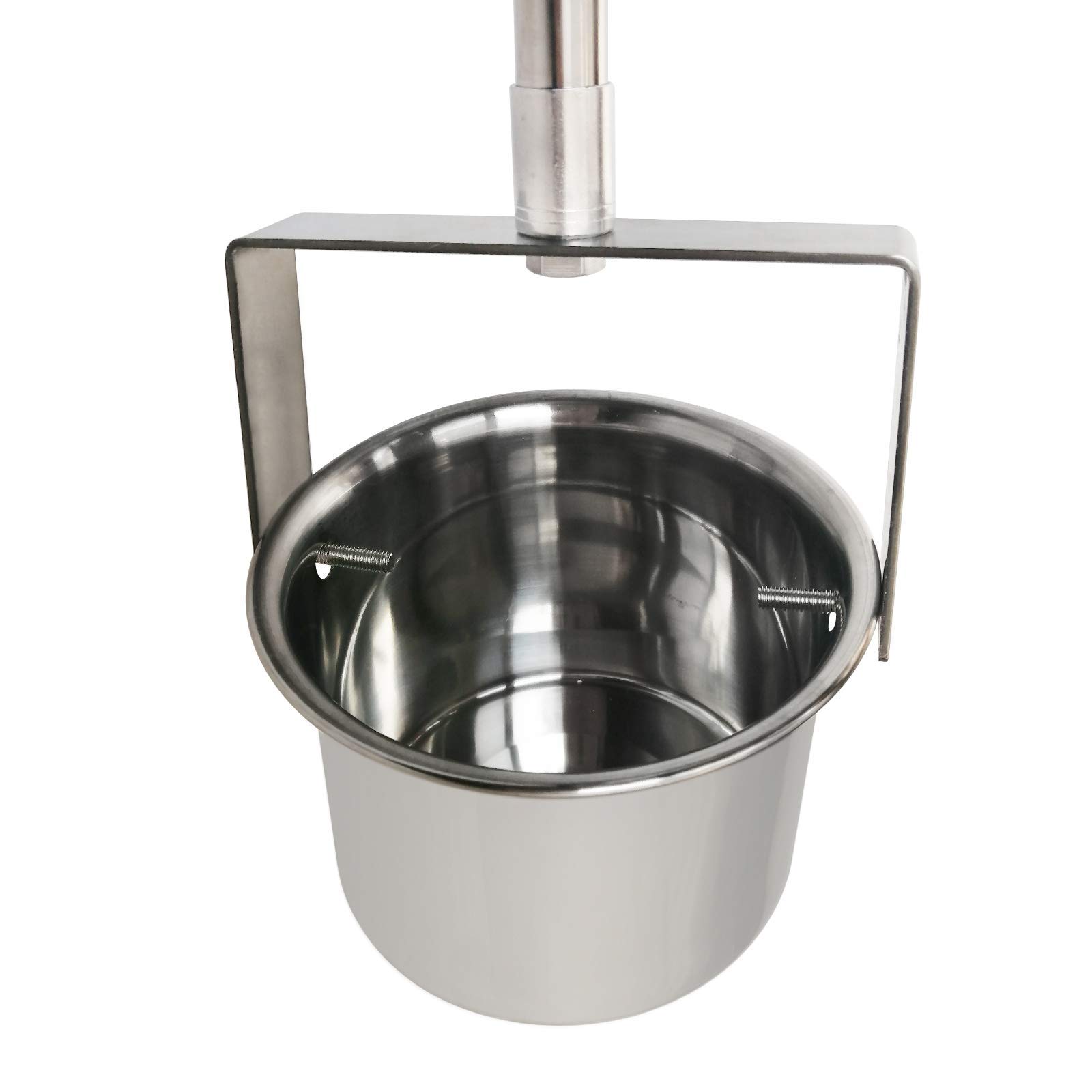 Stainless Steel Telescopic Water Sampler with 600ml Pendulum Beaker - Adjustable from 0.87m to 2.1m for Lake, River & Pool Water Testing | Professional Water Sampling Pole & Ladle for Environmental Monitoring