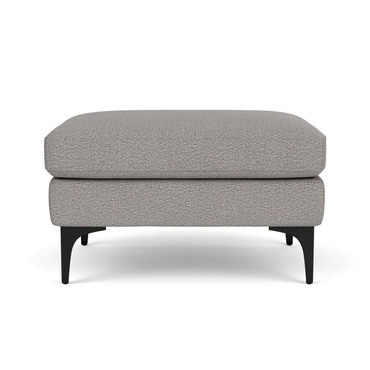 Astha Boucle Ottoman Stool - Round Tufted Pouf with Removable Cover, Modern Footrest for Living Room, Bedroom & Nursery - Soft and Stylish Home Decor Accent