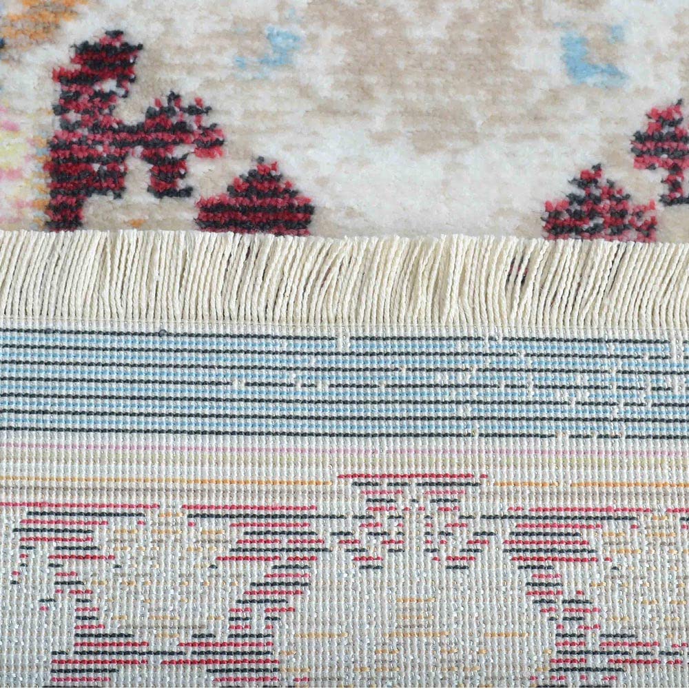 Machine Made Polyester Area Rugs 2'6''x9'10'' Runner - Red Oriental Traditional Design Low Pile Carpet for Living Room Bedroom Hallway | Home Decor Floor Covering (M00062)