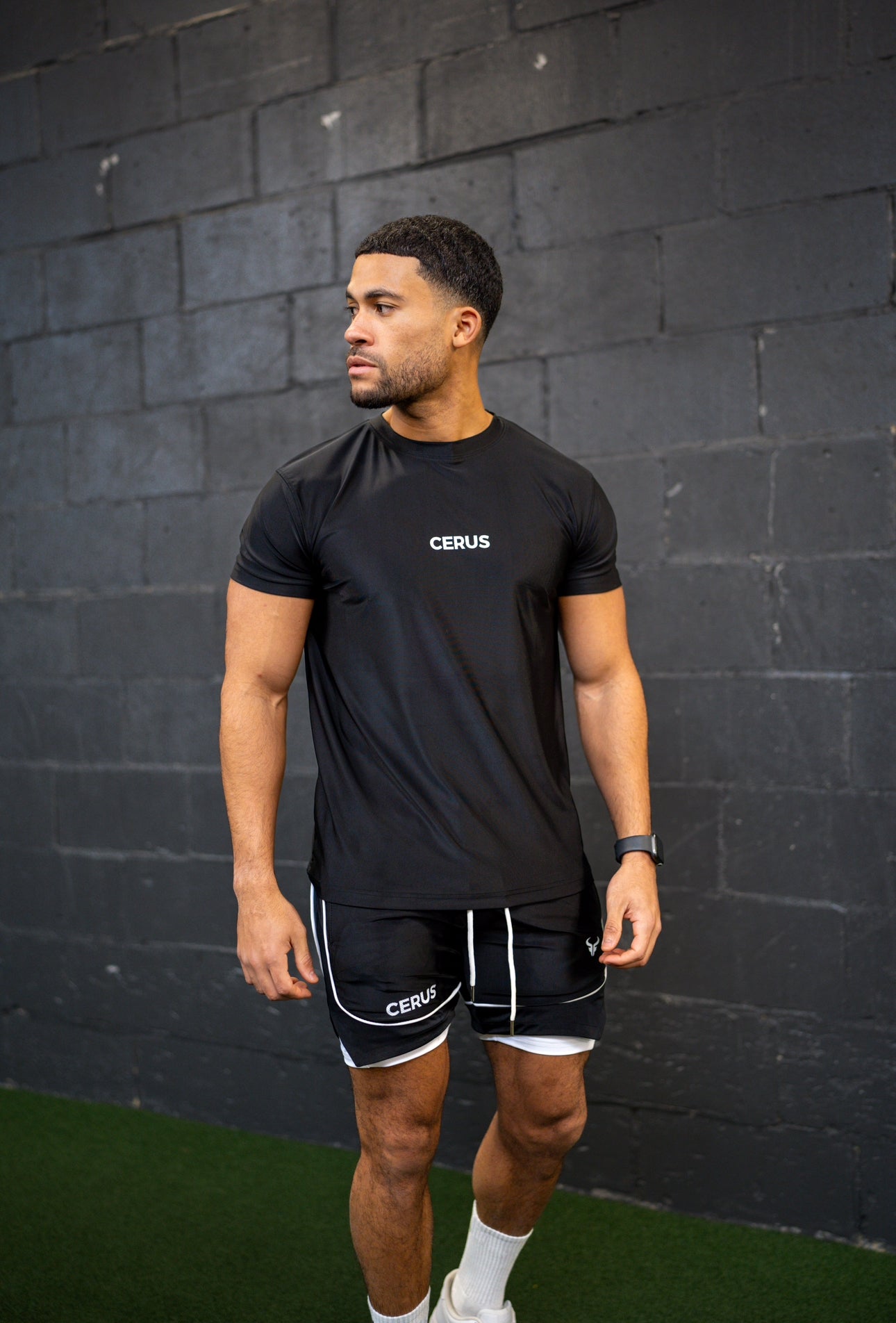 Cerus Black Flow Men’s T-Shirt - Premium Cotton Crew Neck Tee for Casual Wear, Gym & Everyday Outfits