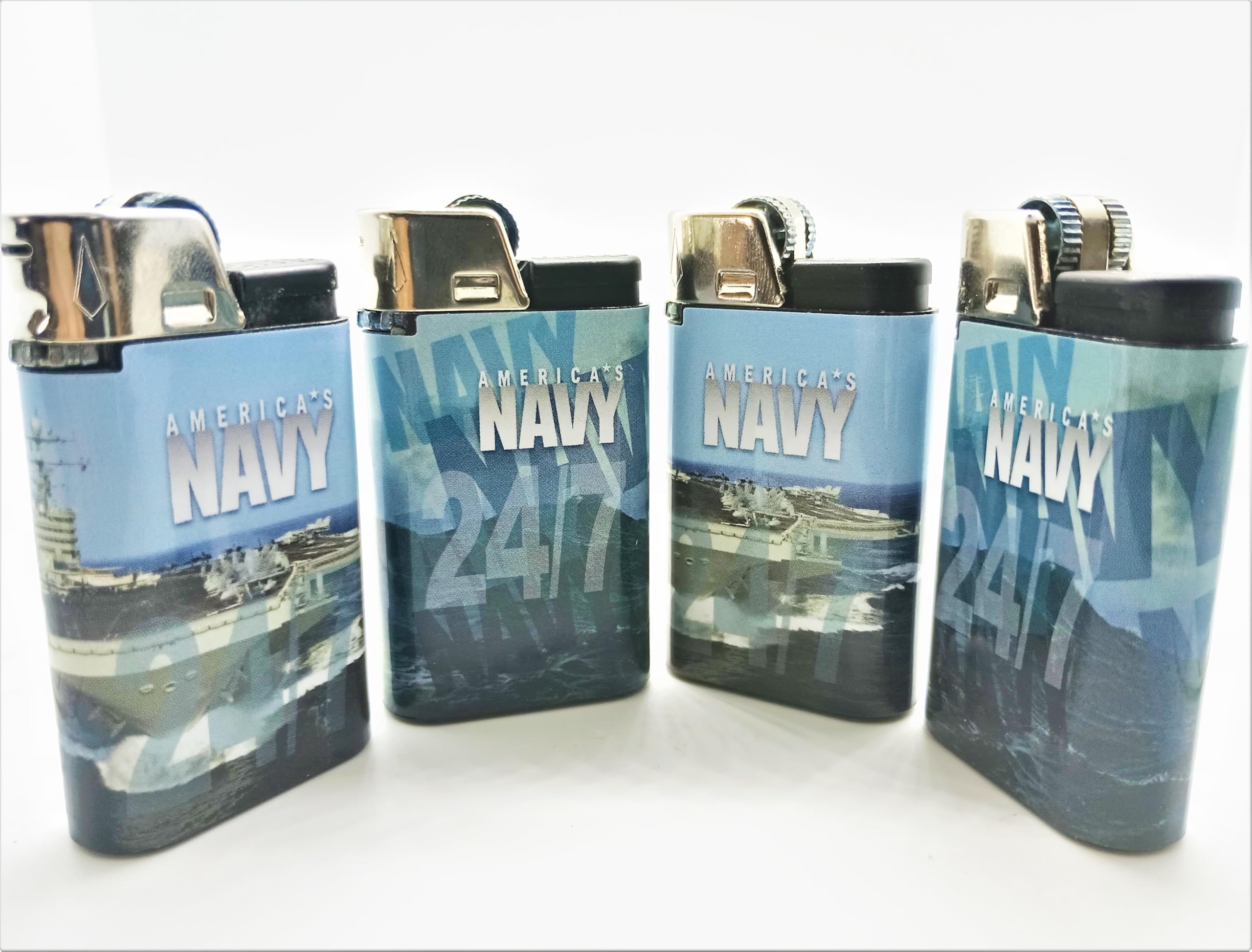 Djeep Eclipse Lighters - Navy Blue, Pack of 36 | Windproof Refillable Butane Lighters for Camping, Hiking, BBQs & Outdoor Adventures