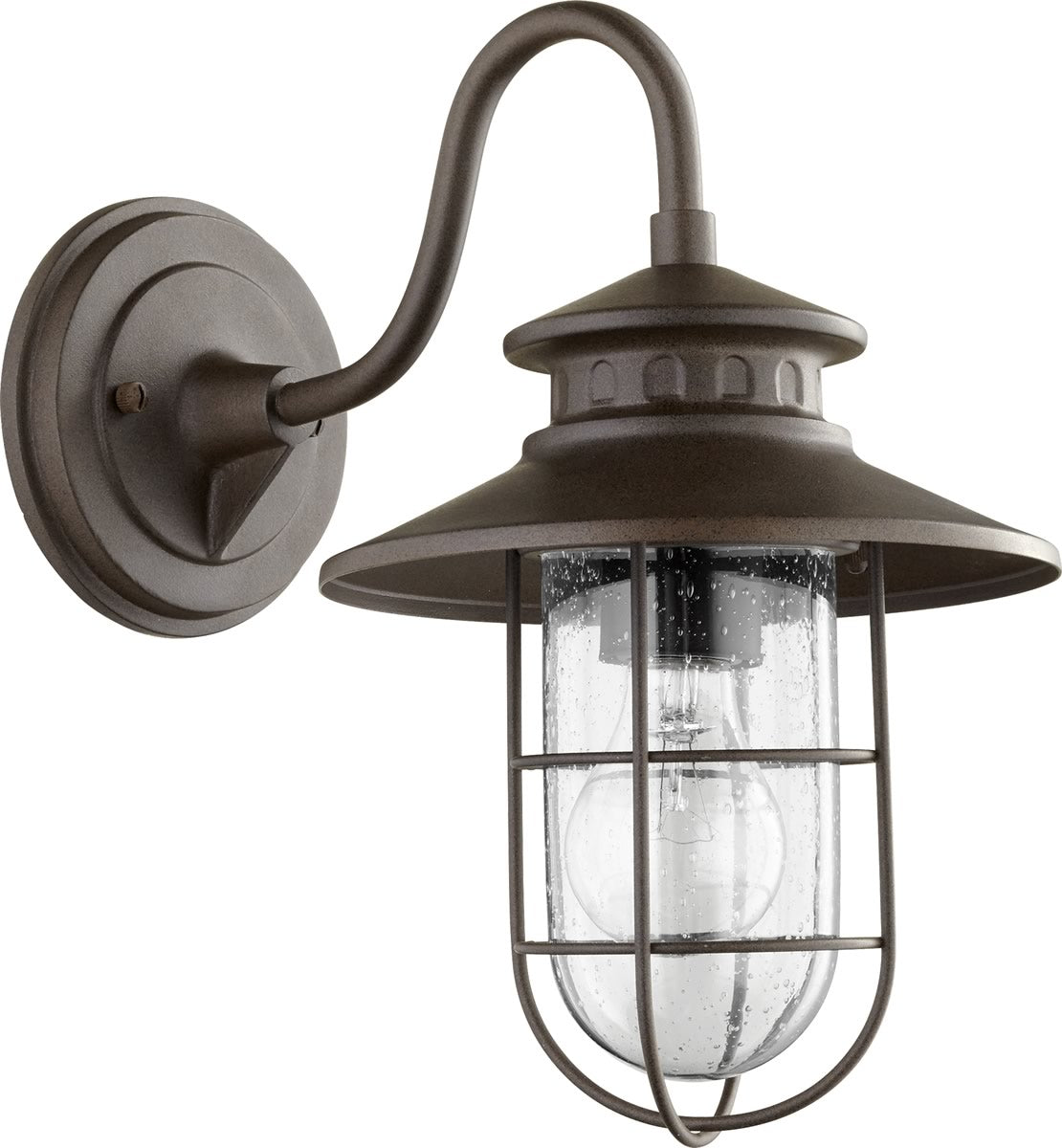 13H Moriarty Outdoor Wall Lantern - Oiled Bronze Finish - Weatherproof Exterior Light Fixture for Porch, Patio, Garden & Entryway Lighting