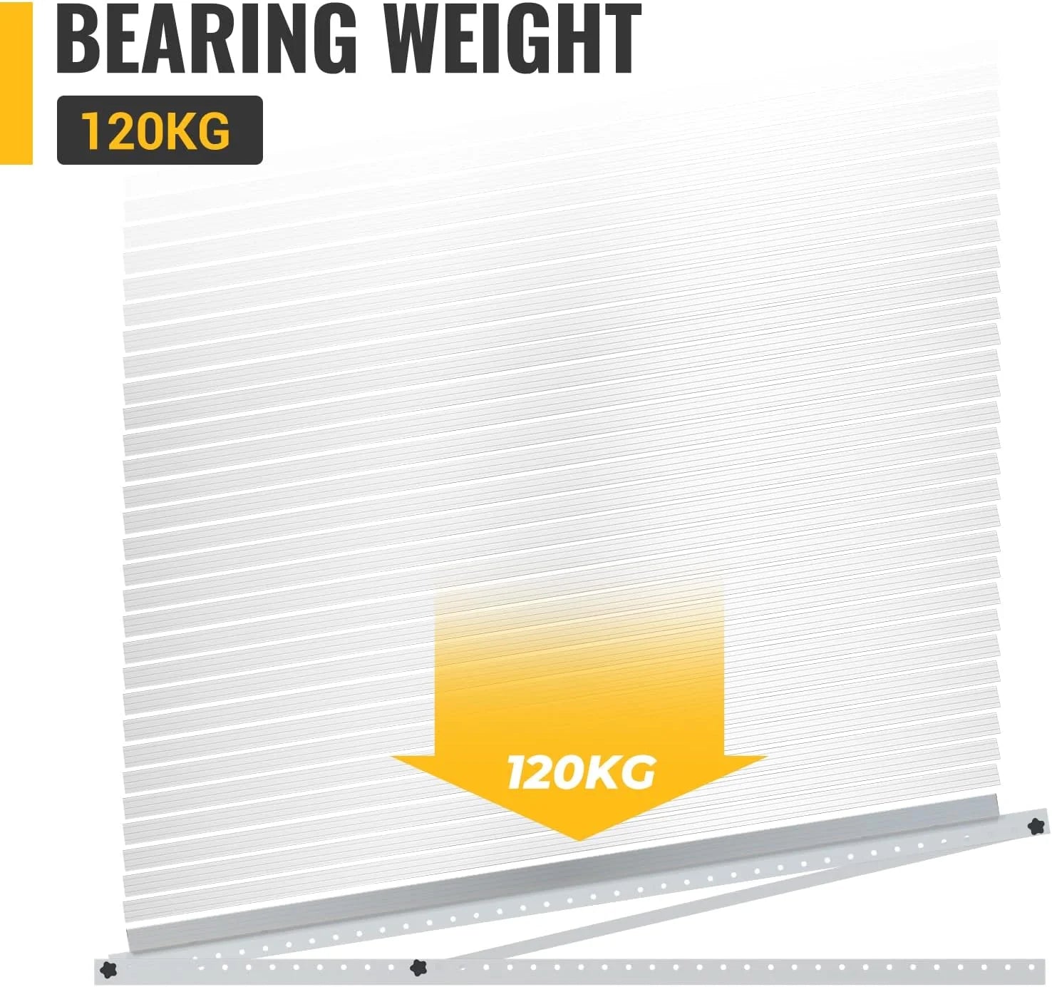 BougeRV 58 Inch Adjustable Solar Panel Mounting Brackets with Foldable Legs - Perfect for RV, Camper, and Off-Grid Solar System Installation