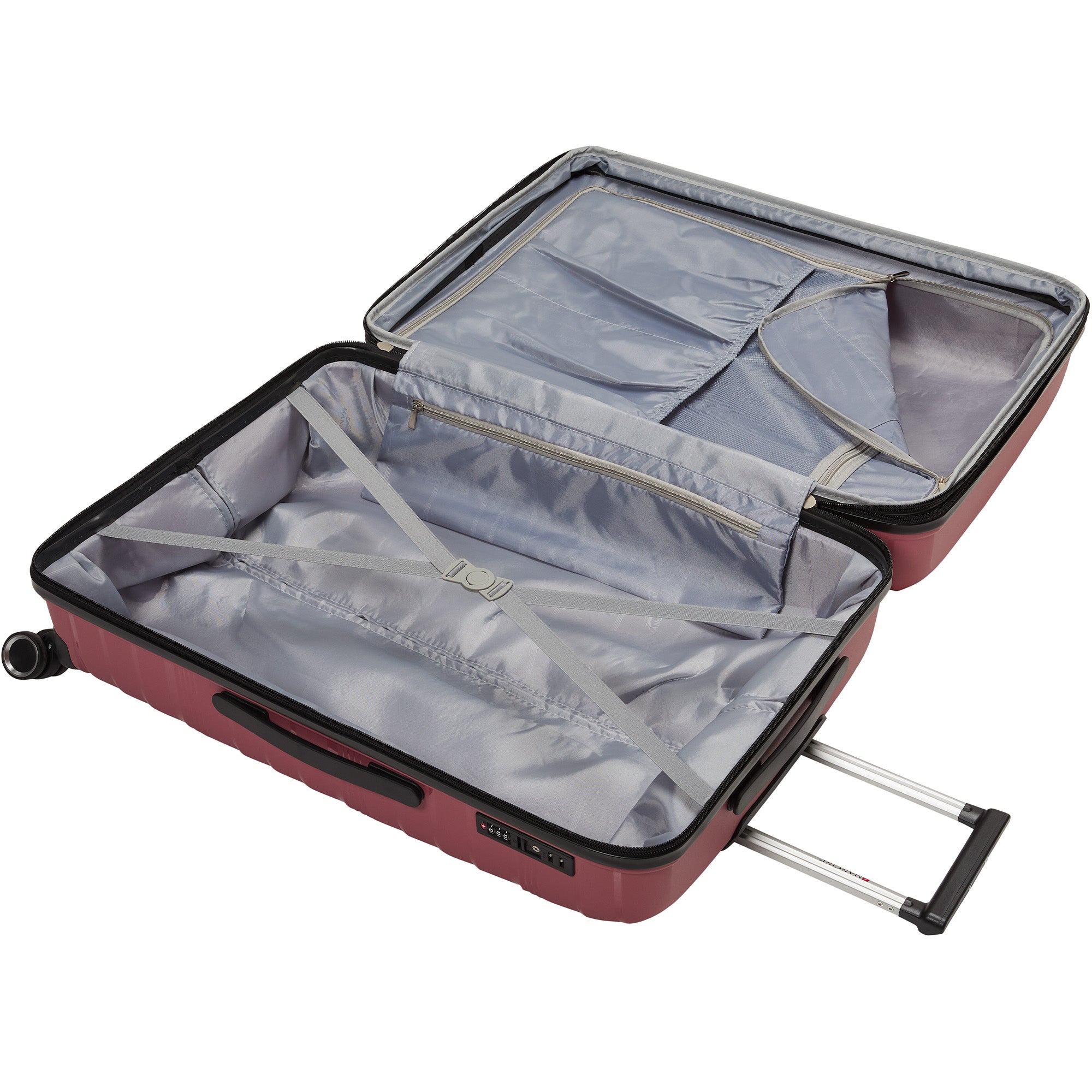 Mancini Bermuda 2-Piece Spinner Luggage Set - Polypropylene Carry-On & Large Suitcase for Travel | Perfect for Business Trips, Vacations & Family Getaways