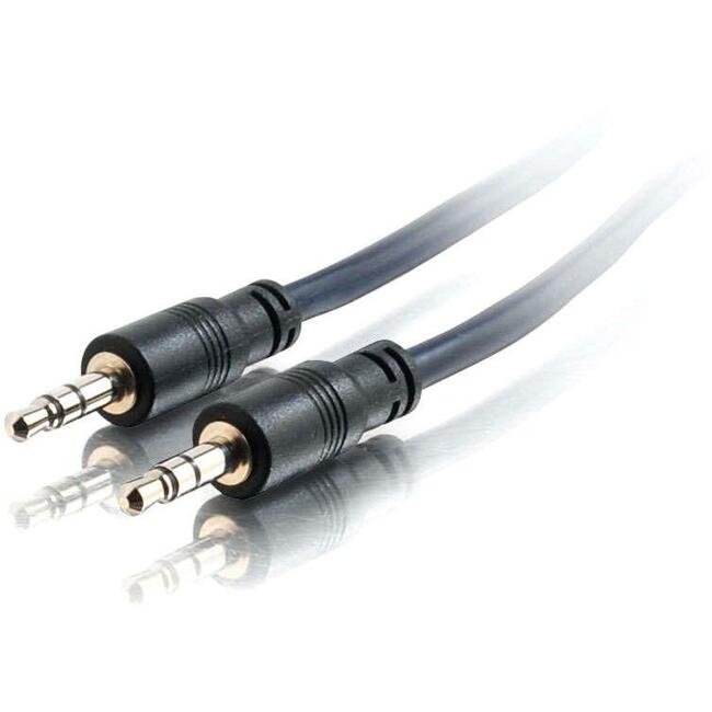 15Ft Plenum Rated 3.5mm Stereo Audio Cable with Low Profile Connectors - Premium Sound for Home Theater, Gaming & Professional Audio Setups