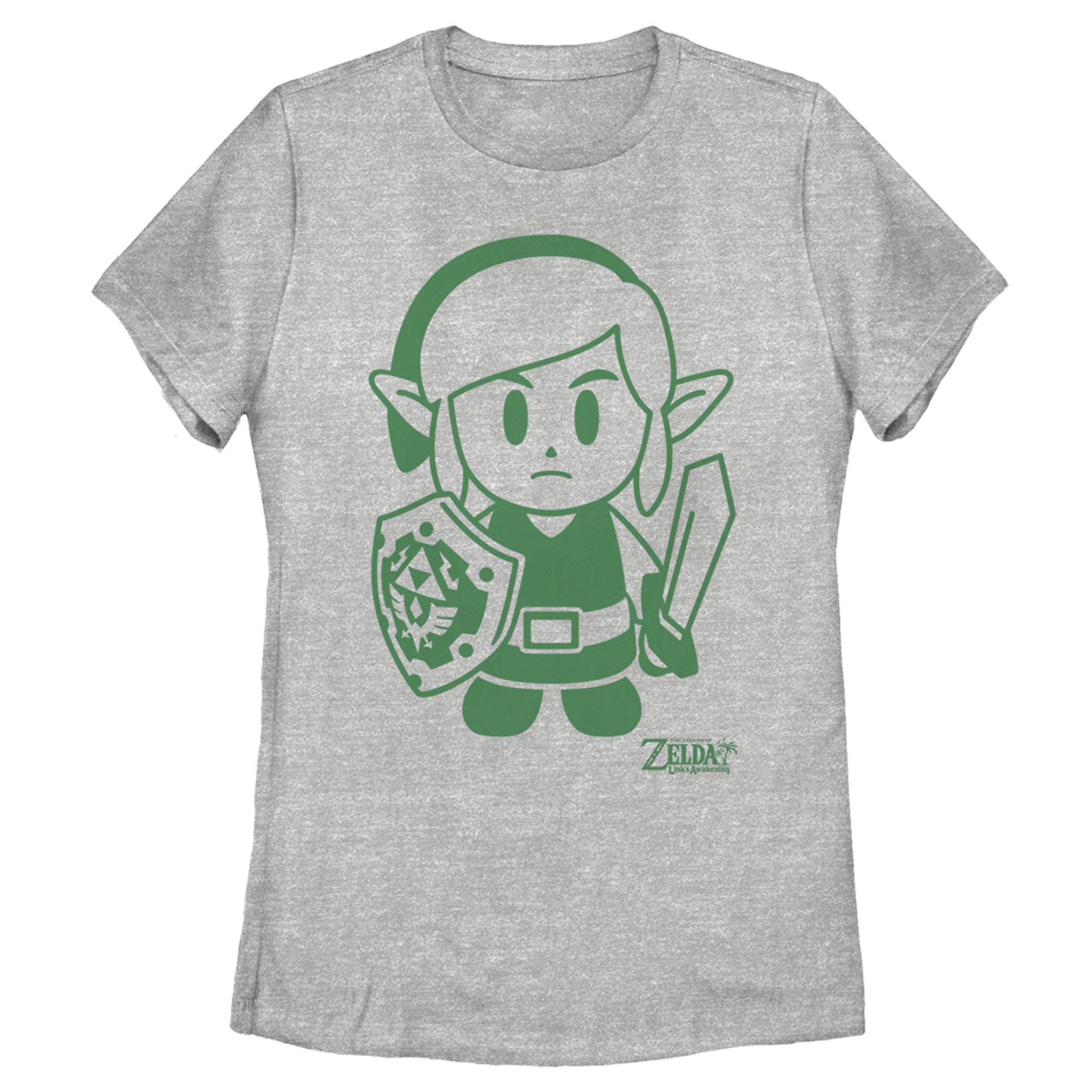 Nintendo Legend of Zelda Link's Awakening Women's Graphic T-Shirt | Official Licensed Gaming Tee | Perfect for Cosplay, Gaming Events & Casual Wear
