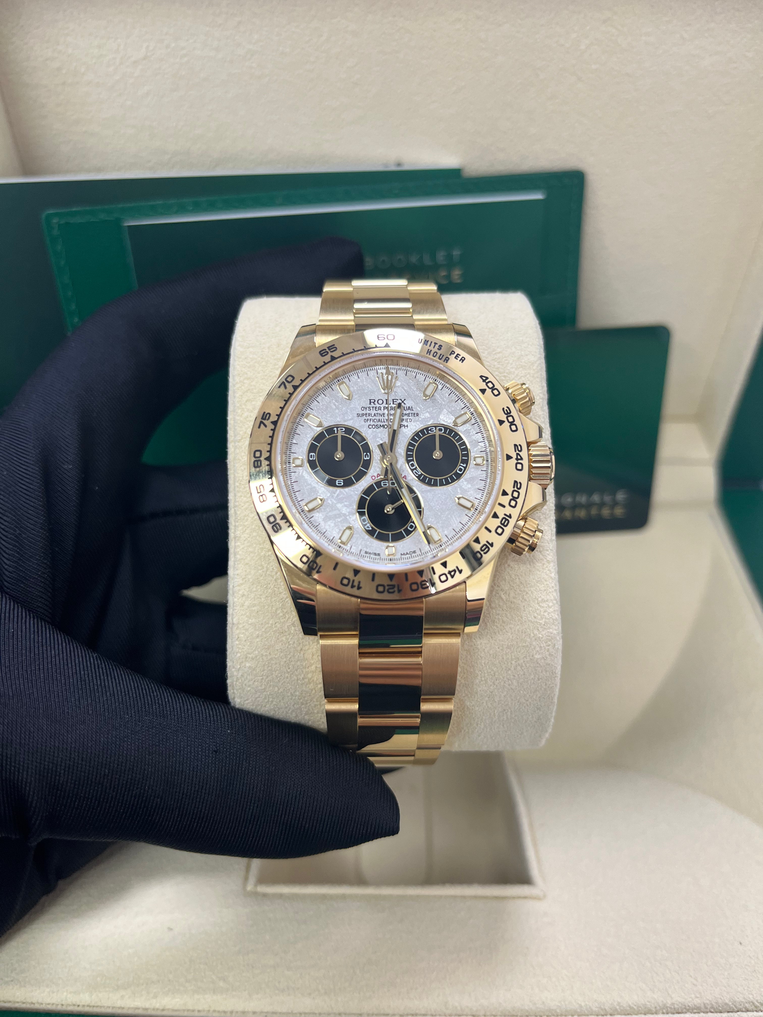 Rolex Cosmograph Daytona Men's Watch - Meteorite & Black Dial, Oyster Bracelet (Ref# 116508) | Luxury Chronograph for Business, Gifting & Special Occasions