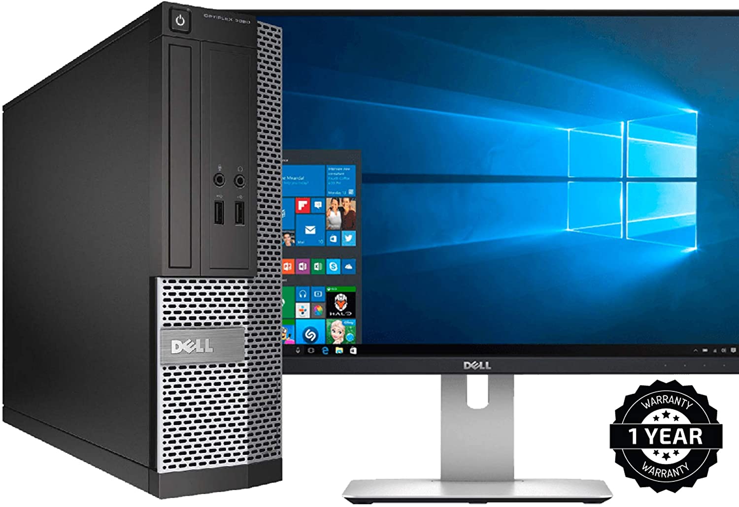 Dell Optiplex 3020 Business Desktop Computer - Intel Core i5-4570 Quad-Core Processor (Up to 3.6GHz), 16GB RAM, 2TB HDD + 512GB SSD, USB 3.0, WiFi, HDMI, Windows 10 Pro - Perfect for Office Work, Home Use & Gaming
