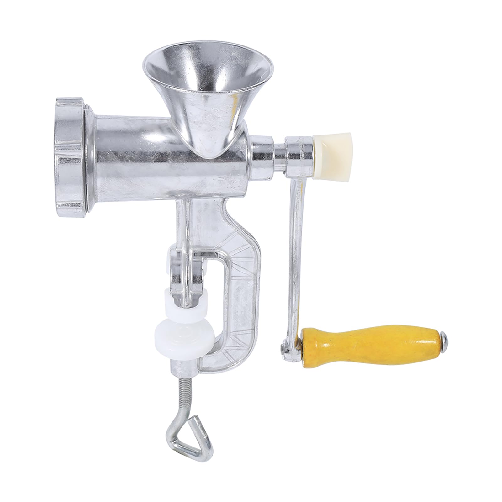 Stainless Steel Manual Meat Grinder with Table Clamp - Heavy Duty Hand Crank Sausage Stuffer & Meat Mincer for Home Kitchen - Perfect for Making Beef, Chicken, Sausage & Cookies | Ideal for Camping, Homemade Sausage Making & Food Prep