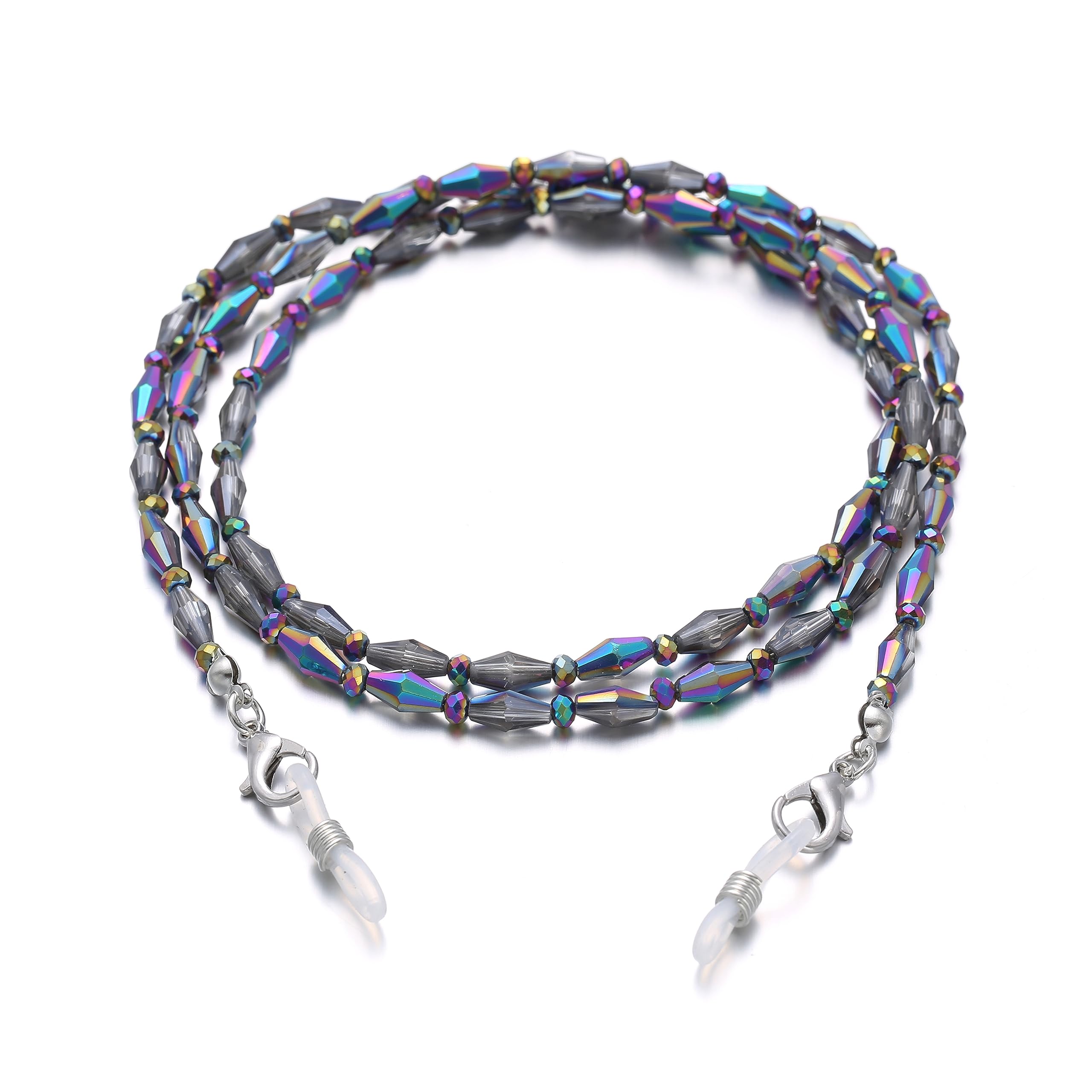 ERNAULO Women's Eyeglass Chain - Crystal Beaded Glasses Holder Necklace for Reading & Fashion | Perfect for Work, Reading, and Everyday Use