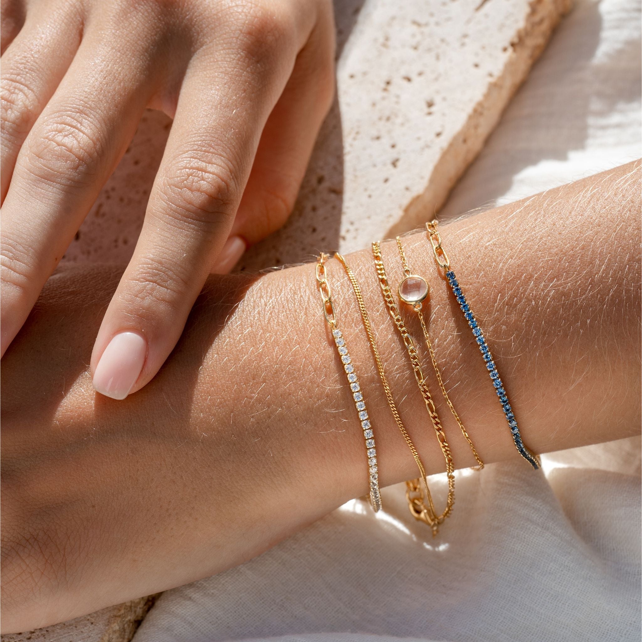 Elegant Silver Tennis Bracelet (Half) for Women - Dainty White CZ Stones - Perfect for Weddings, Parties & Everyday Wear