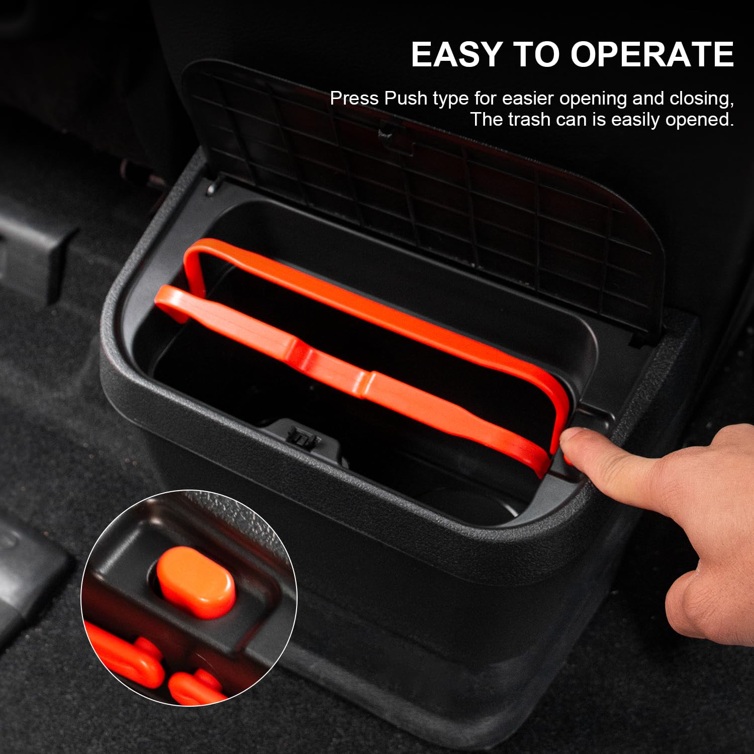 Premium Car Trash Can with Lid - Cup Holder Compatible with Toyota Sienna 2021-2025 Models, Back Seat Organizer for Snacks & Road Trips (Brown) - Ideal for Family Travel, Commuting & Road Trips