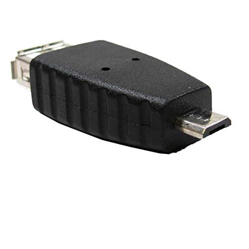 USB A Female to Micro USB Male Adapter Converter - Charge & Sync Devices Like Smartphones, Tablets, Cameras & More