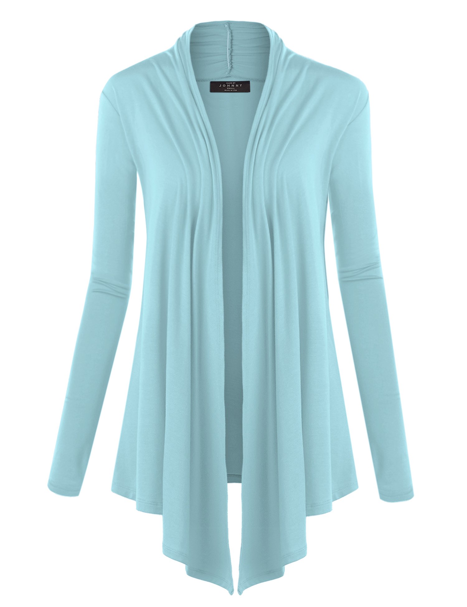 MBJ Women's Draped Open-Front Cardigan Sweater - Soft Long Sleeve Lightweight Knit Wrap for Fall & Winter | Perfect for Office, Casual Outfits and Layering
